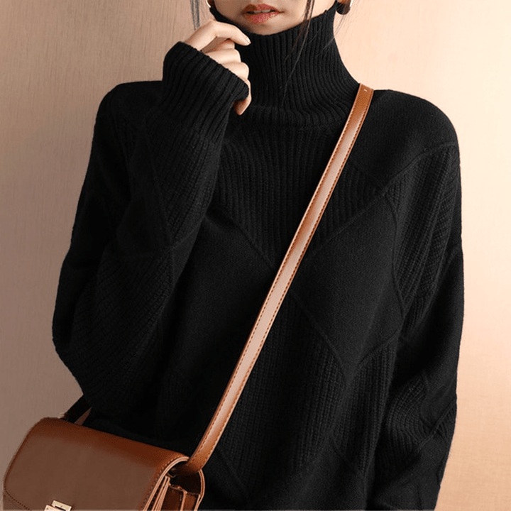 L'Aurablend Chunky Lotus™ Turtleneck