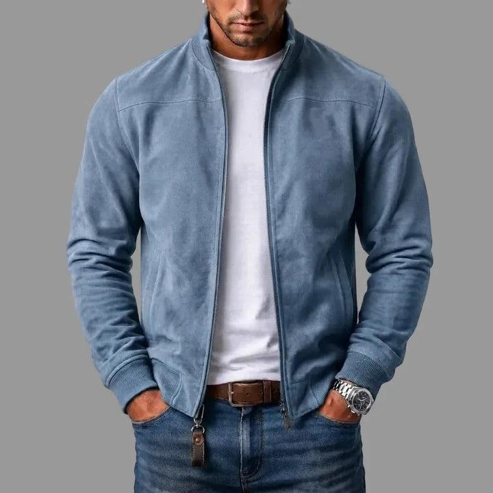 BALVETTI Suede Bomber Jacket