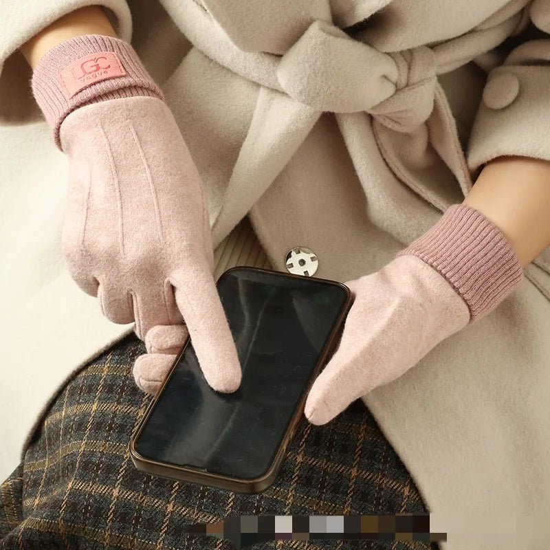 Cashmere-Wool Touchscreen Gloves