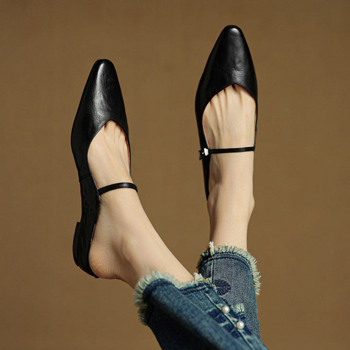 Belleza Genuine Leather Mules