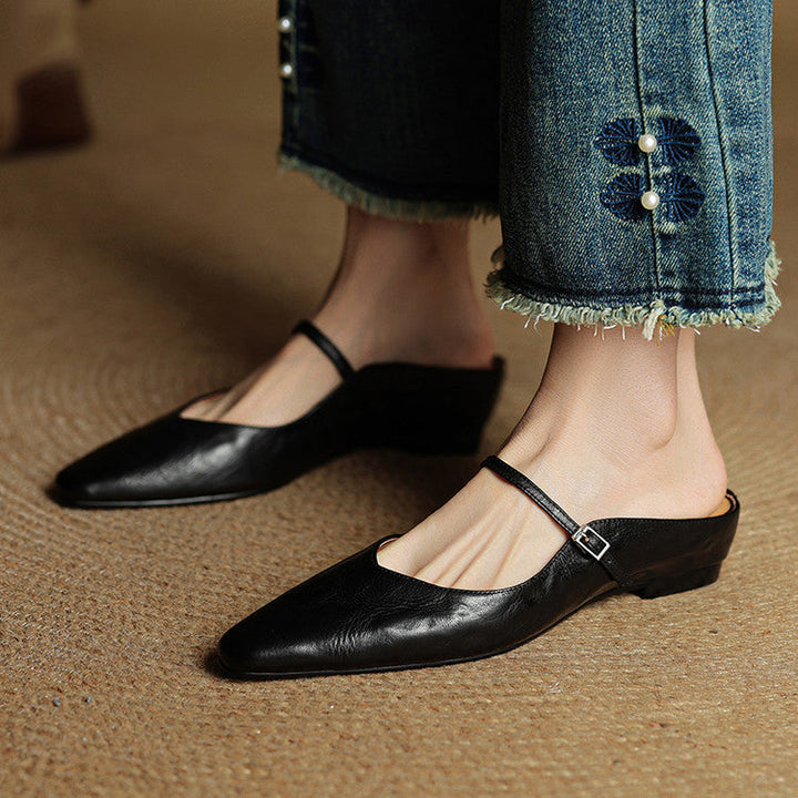 Belleza Genuine Leather Mules