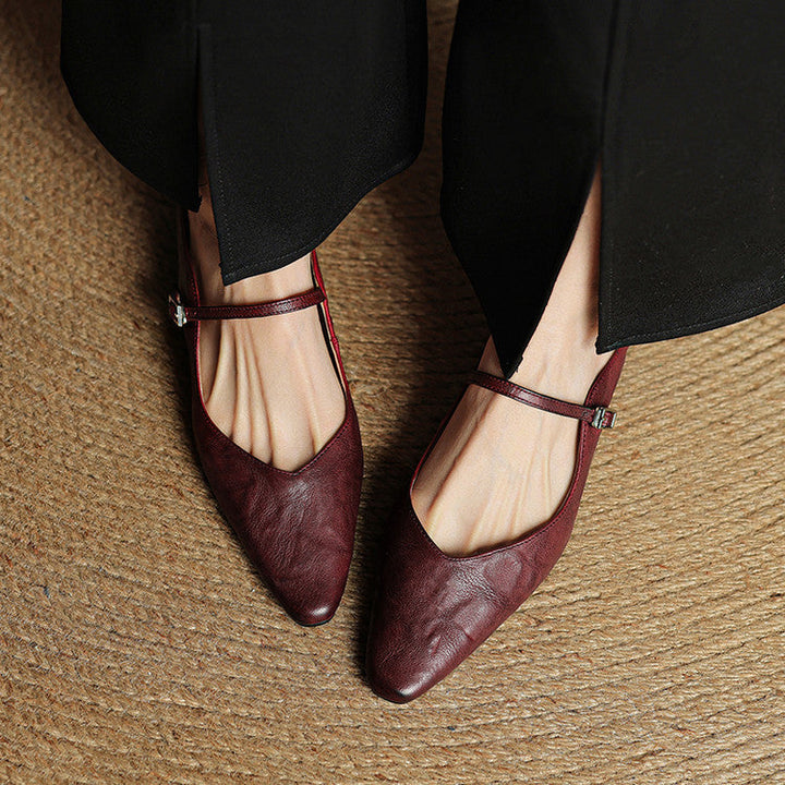 Belleza Genuine Leather Mules