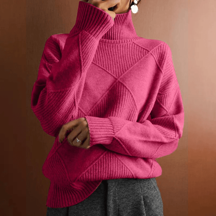 L'Aurablend Chunky Lotus™ Turtleneck
