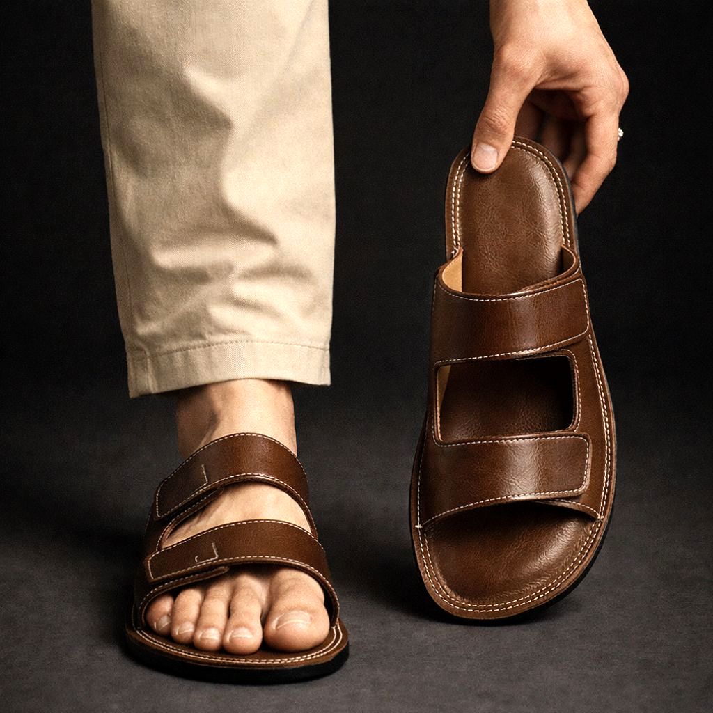 Montavio Leather Slides