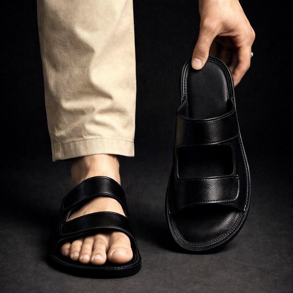 Montavio Leather Slides