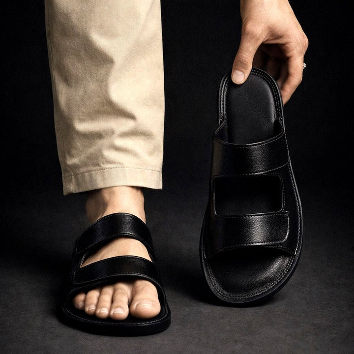 Montavio Leather Slides