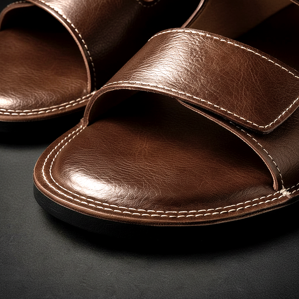 Montavio Leather Slides