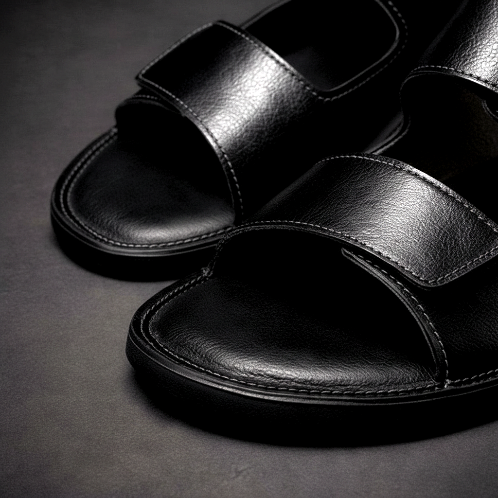 Montavio Leather Slides