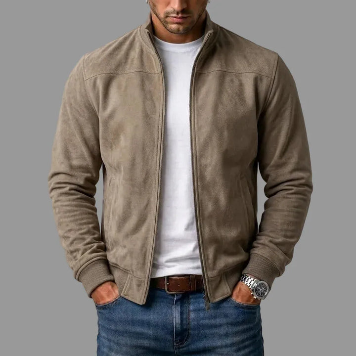 BALVETTI Suede Bomber Jacket