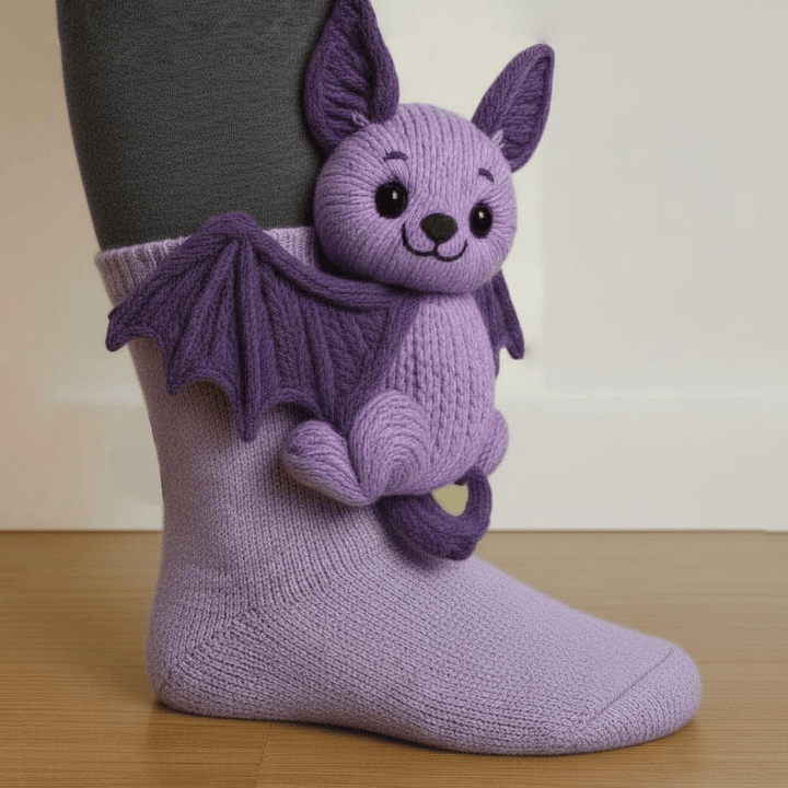 Animal Cozy Knit Socks