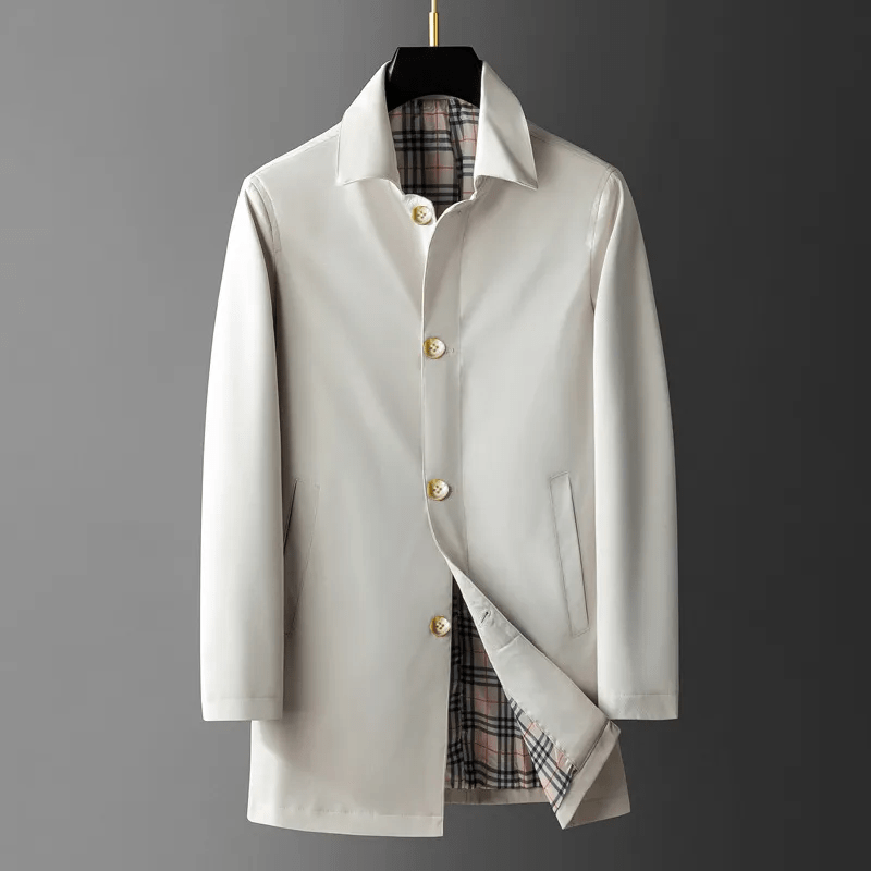 Leery Plaid Overcoat
